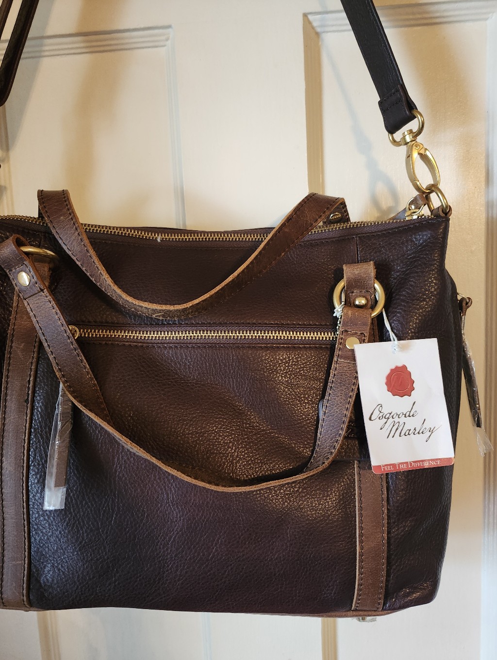 Women's Osgood Marley Brown Leather Hobo Bag — image 7 of 7